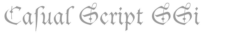 Casual Script SSi