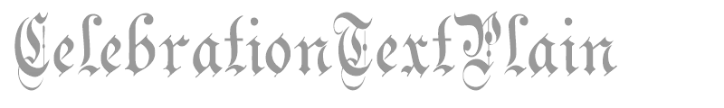 CelebrationTextPlain