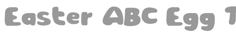 Easter ABC Egg