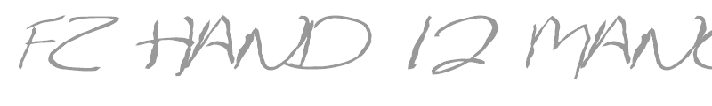 FZ HAND 12 MANGLED ITALIC
