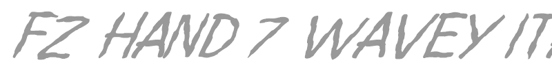 FZ HAND 7 WAVEY ITALIC