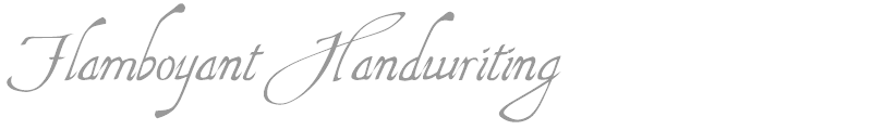 Flamboyant Handwri