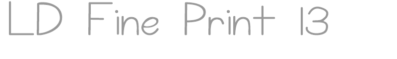 LD Fine Print 13