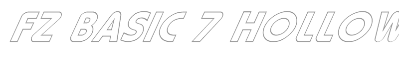 FZ BASIC 7 HOLLOW ITALIC