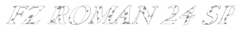 FZ ROMAN 24 SPOTTED ITALIC