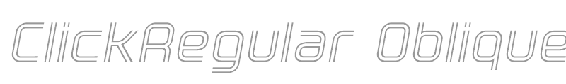 ClickRegular Oblique