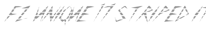 FZ UNIQUE 17 STRIPED ITALIC