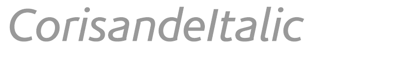 CorisandeItalic