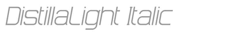 DistillaLight Italic