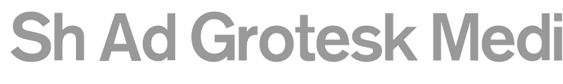 Sh Ad Grotesk Medium