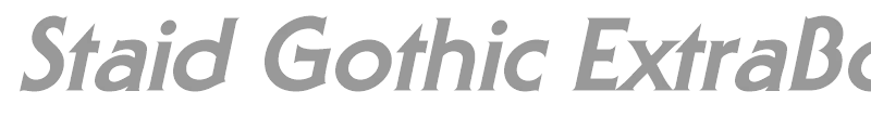 Staid Gothic ExtraBold