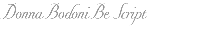 Donna Bodoni Be Script