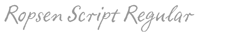 Ropsen Script Regular
