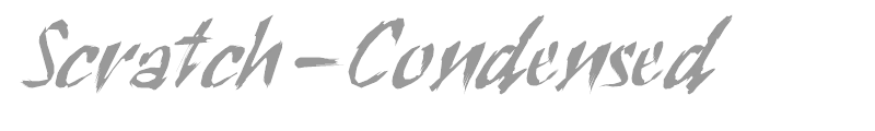 Scratch-Condensed