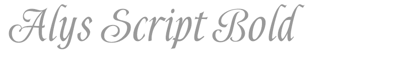 Alys Script Bold