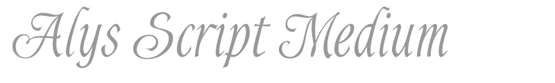 Alys Script Medium