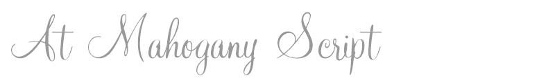 At Mahogany Script