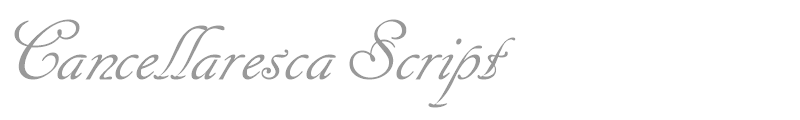 Cancellaresca Script