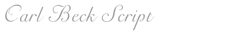 Carl Beck Script