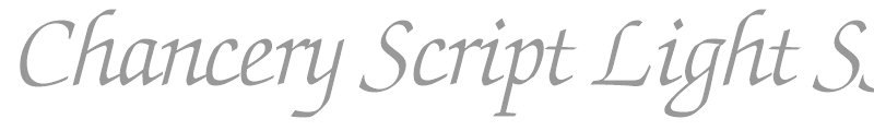 Chancery Script Light SSi