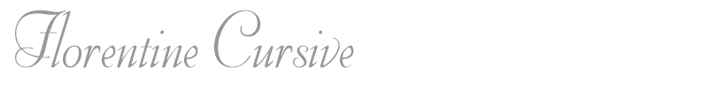 Florentine Cursive