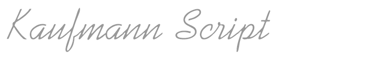 Kaufmann Script