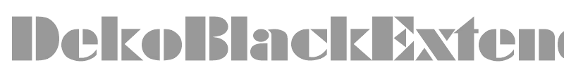 DekoBlackExtended-Serial DB