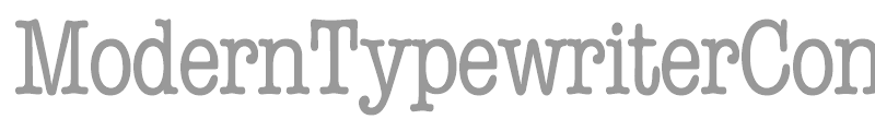 ModernTypewriterCond