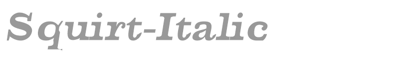 Squirt-Italic
