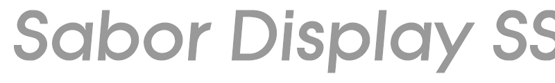 Sabor Display SSi