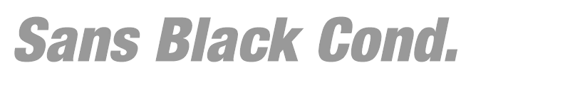 Sans Black Cond.