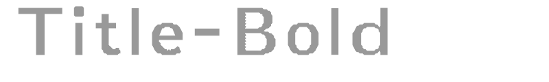 Title-Bold