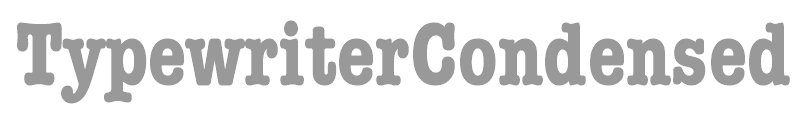 TypewriterCondensed