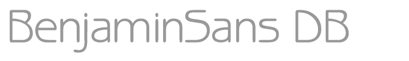 BenjaminSans DB