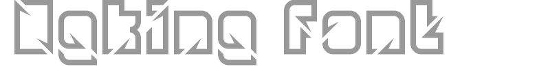 Ngking font