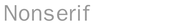Non Serif