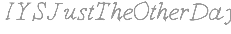 IYSJustTheOtherDay