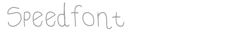 Speedfont