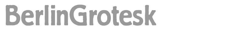BerlinGrotesk