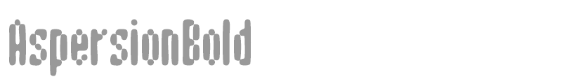 AspersionBold