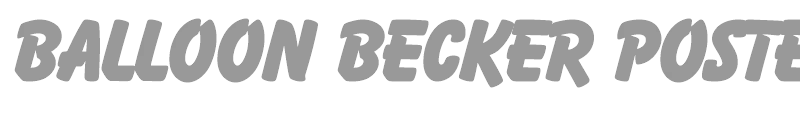 Balloon Becker Poster Ext Bold