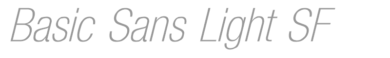 Basic Sans Light SF