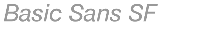Basic Sans SF