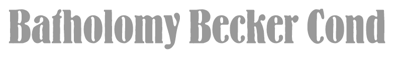 Batholomy Becker Cond