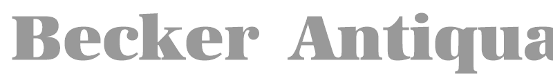 Becker Antiqua Alt