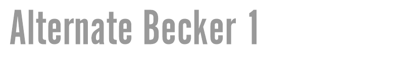 Alternate Becker 1