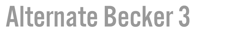 Alternate Becker 3