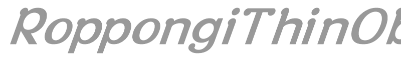 RoppongiThinOblique