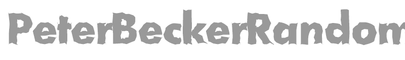 PeterBeckerRandom-ExtraBold