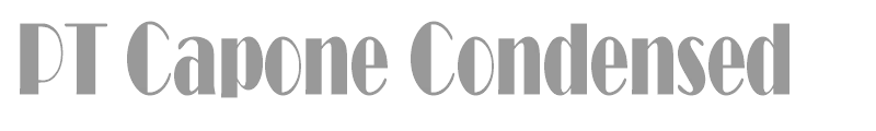 PT Capone Condensed